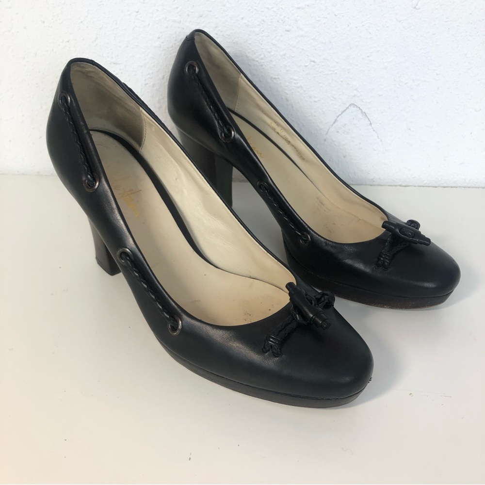 Cole Haan Black Toggle Button Heels Size 9.5